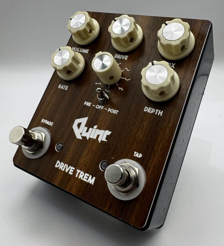 Quint Guitars Drive Trem 2026 - Black / Woodgrain image 1