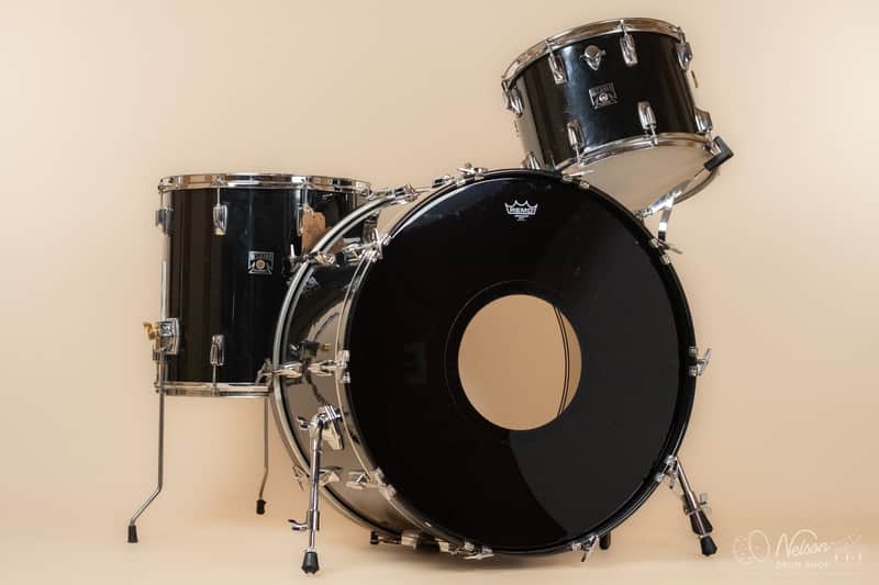 1980s Tama Imperialstar in Black Gloss -14x26, 10x14, 16x16 image 1