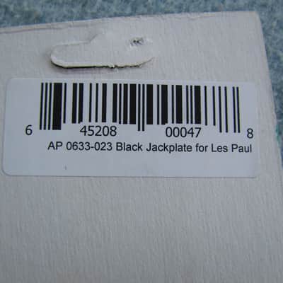 Allparts Black Jackplate For Les Paul 2 NOS Allparts AP 0633-023 Les Paul Jack Plate New Sealed Package Set Of 2 Luthier Supplies image 2