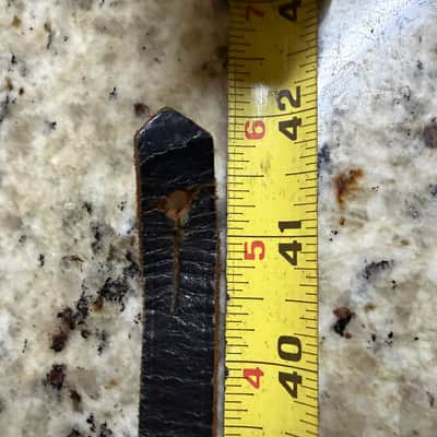 Vintage Leather Guitar Strap 60s? - Black image 8