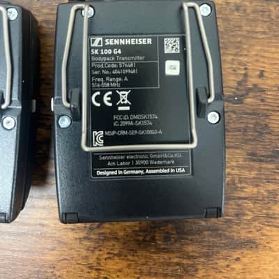 Sennheiser EW 100 G4 Wireless System – SK 100 G4 + EK 100 G4 – A Band 516–558 MHz image 6