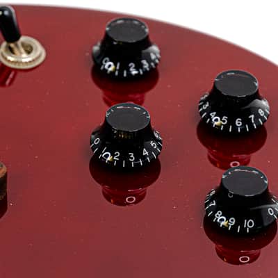 Fernandes LSA Monterey Magnacoustic Cherry Red – Hot Rail Power with Piezo Sparkle image 4