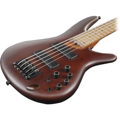 Ibanez SR505E SR Standard 5-String Electric Bass Guitar, Brown Mahogany Finish image 4