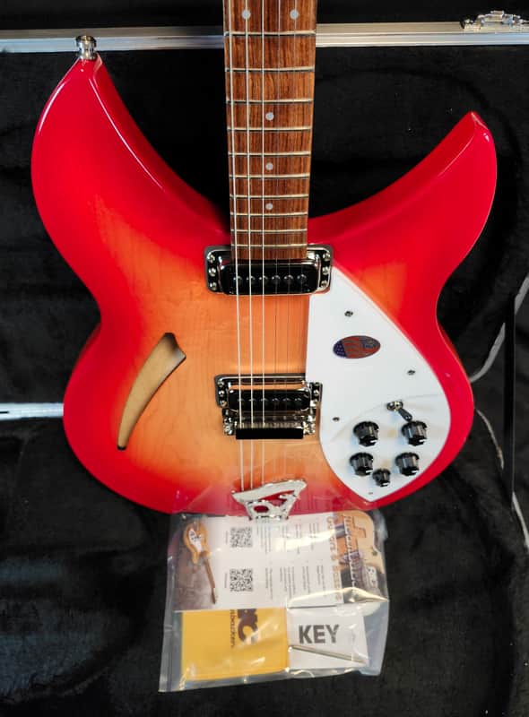 Rickenbacker 330 Fireglo, RW FB, 21 Fret, Gotoh Tuners, w/HSC image 1
