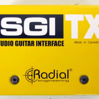 Used Radial SGI Studio Guitar Interface Instrument Line Driver Yellow VGC image 5