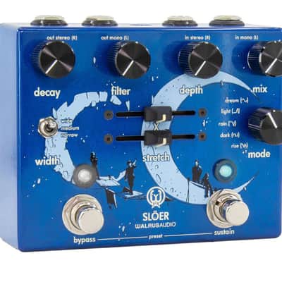 Walrus Audio SLÖER Stereo Ambient Reverb Pedal (Blue) - Open Box image 2