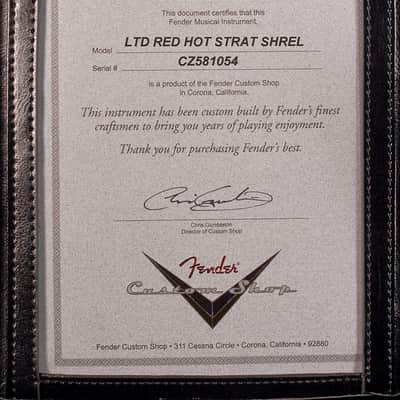 Fender Custom Shop RedHot Stratocaster, Super Heavy Relic image 10