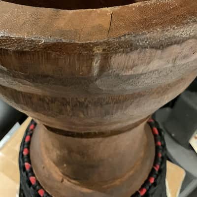 Djembe large 13" skin head 24" tall w/soft bag image 5