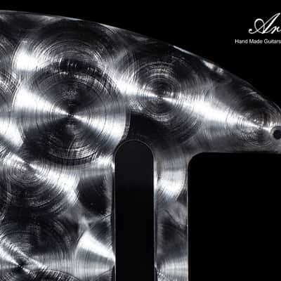 Magic Telecaster Pickguard Silver SET-of-2 w Control Plate Holographic Circles Made from Steel Tele Pickguard for Fender image 3