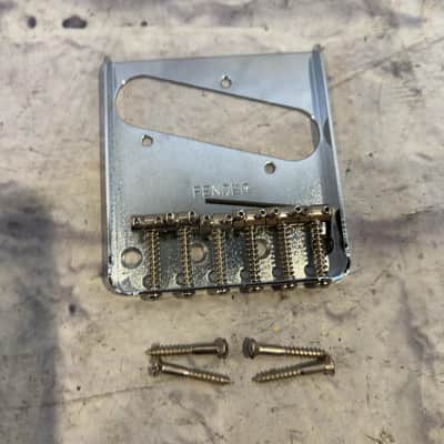 Fender 0990810000 Telecaster Bridge Assemble with Six Steel Saddles Bridge image 2