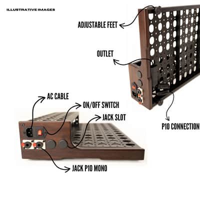 Pedalboard VTX 12x20 With Softcase Luxury - Imbuia - with Riser -Hands Custom image 11