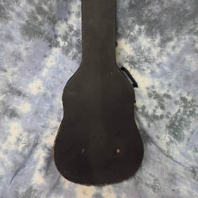 Vintage RARE 1962 to 1967 Gibson No Logo Black Gold Plush ES 335 330 Hard Shell Electric Guitar Case image 2