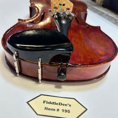 Vintage German violin 4/4 1920s - deep reddish finish high gloss varnish image 7