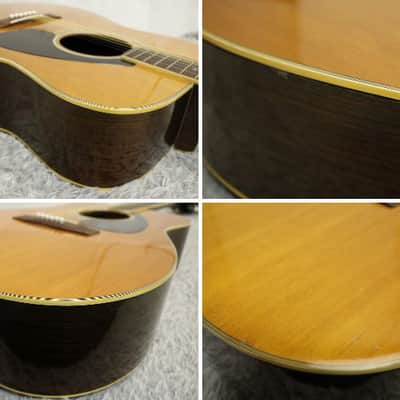Rare Vintage 1975 made Black Label Yamaha FG-300J Black Label Acoustic Guitar Made in Japan image 7