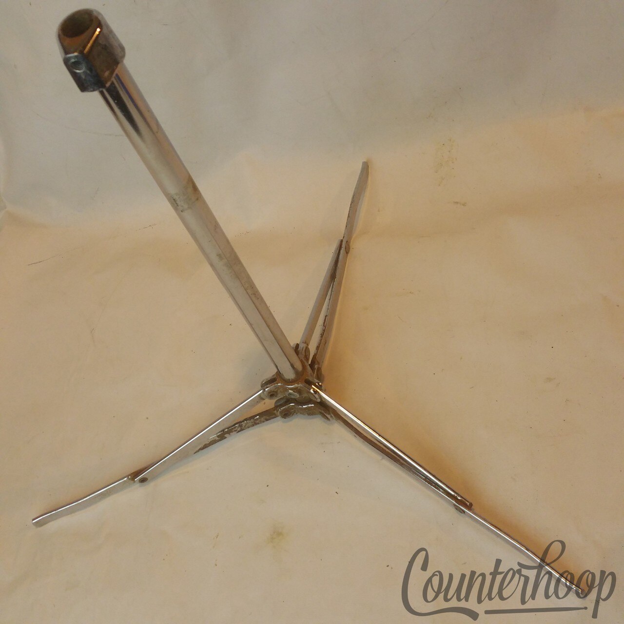 Ludwig 1400 Tripod Base Cymbal Stand Part Buddy Rich Model Chrome USA Hardware* — main photograph