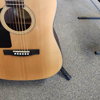 Used Fender CD-100 L/H Left-Handed Acoustic Guitar - Natural w/ Hard Case image 3