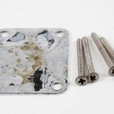 1966 Fender Stratocaster/Telecaster/Jaguar/Jazzmaster/Precision Bass 4-Bolt Neck Plate Early-CBS 1960s USA image 4