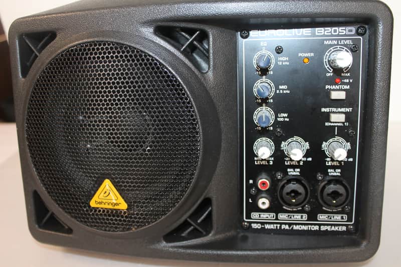 Behringer EUROLIVE B205D Ultra-Compact 150W PA/Monitor Speaker System (Tested) image 1