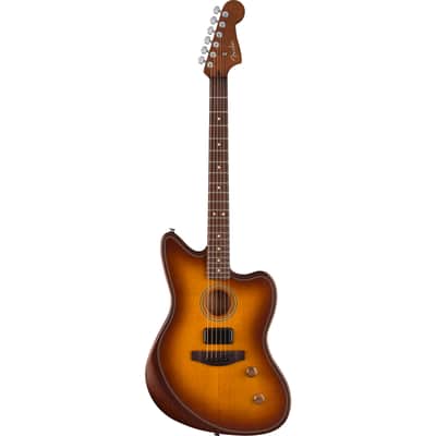 Fender Acoustasonic Standard Jazzmaster Honey Burst - Acoustic Guitar image 1