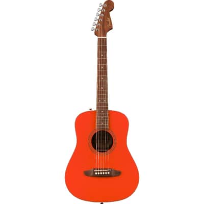 FENDER - California Standard Redondo Mini with Bag  Spruce Top  Fiesta Red - 0974101140 image 2