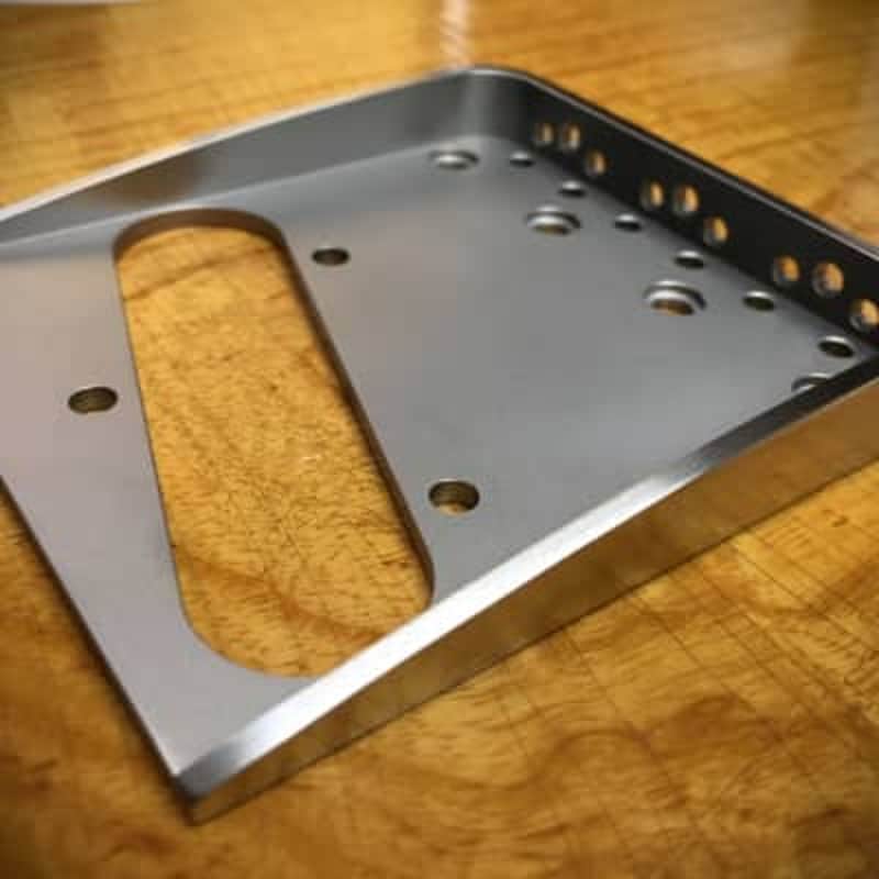 Van Dyke-Harms Telecaster Hybrid Bridge-Stainless Steel, Toploader, String Through image 1