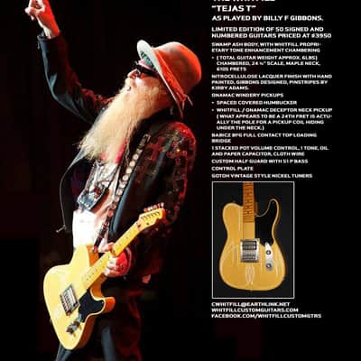 Whitfill 'Tejas' Billy Gibbons Tele image 12