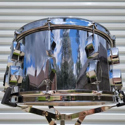 Corder/Fibes 8x14 Maple Snare Drum W/ 20 Lugs - Chrome Over Wood (C013-1) image 1