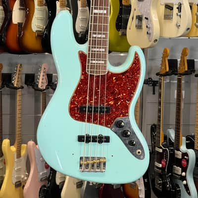 Fender   Custom Shop Jazz Bass 66 Relic Aged Daphne Blue 2020 image 1