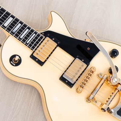 1988 Gibson Les Paul Custom Vintage Guitar Alpine White w/ Bigsby B7, Tim Shaw PAFs & Case image 8