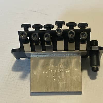2000's Era Charvel Used FRT-01000 1000 Series Licensed Floyd Rose Black Guitar Tremolo Bridge Set image 11