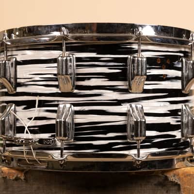 Vintage Newsound 8x14 White Tiger Pearl Snare Drum image 5