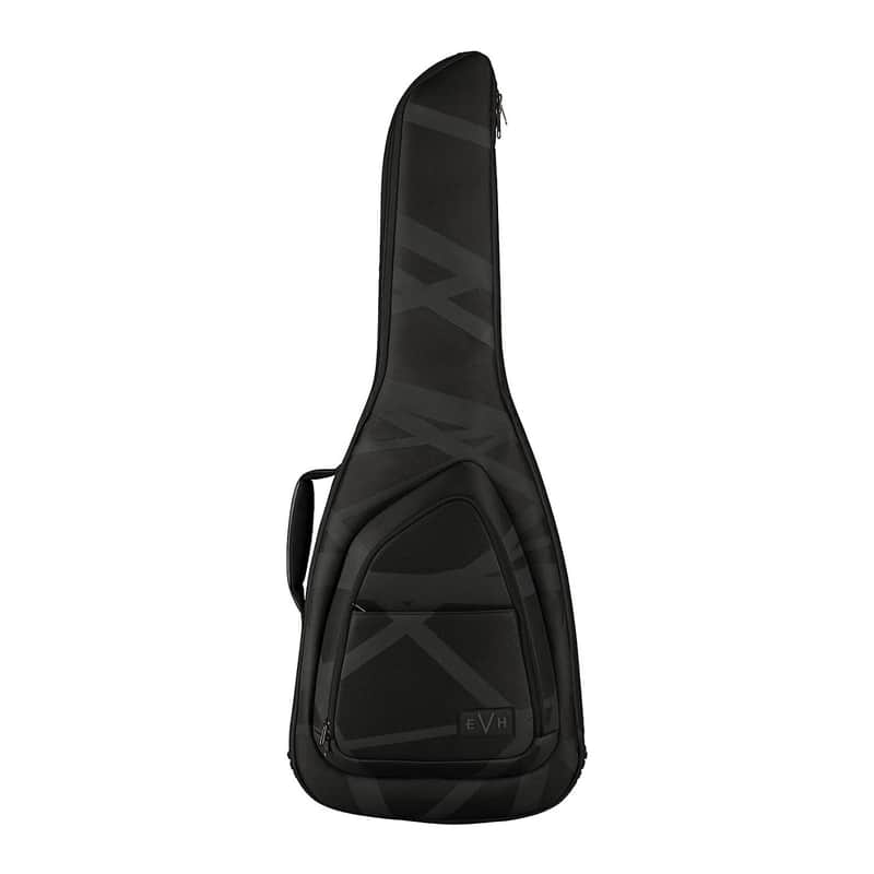 EVH Striped Durable, Stylish, and Secure Guitar Gig Bag for Wolfgang, Striped, and 5150 Series EVH Guitars (Black and Gray) image 1