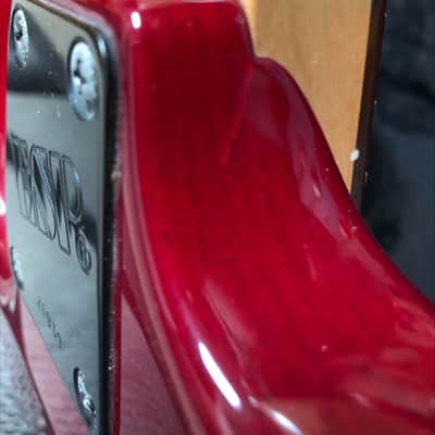 ESP Mirage Deluxe 1995 - see thru red image 8