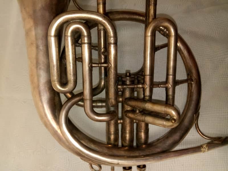 King Vintage King H. N. White Marching French Horn with Piston