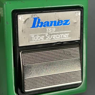Ibanez TS9 Tube Screamer Overdrive Pedal (Silver Label) - Green image 2