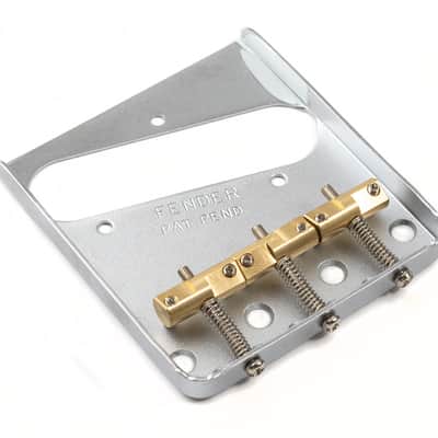 Genuine Fender USA Telecaster® Bridge w/Compensated/Staggered Saddles-Tele image 2
