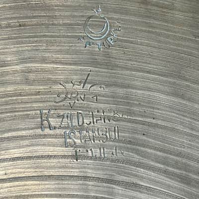Istanbul K Zildjian 14" Hi Hats 1959-1966, intermediate stamp - B20 bronze image 4