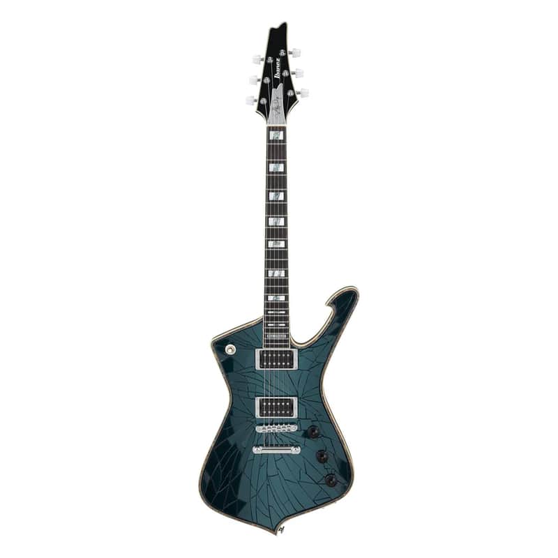 Ibanez PS3CM Paul Stanley Signature Cracked Mirror Iceman - Black Cracked Mirror image 1