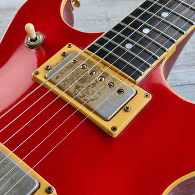 1982 Ibanez Japan AR100 Artist Double Cutaway (Fire Red) image 6