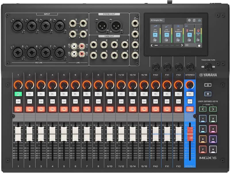 Yamaha MGX16 Digital Mixer - Black image 1