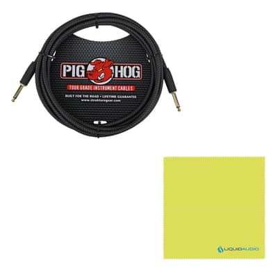 Radial Engineering StageBug SB-2 Compact Passive DI Bundle w/Pig Hog PCH10BK "Black Woven" Instrument Cable and Liquid Audio Polishing Cloth image 5