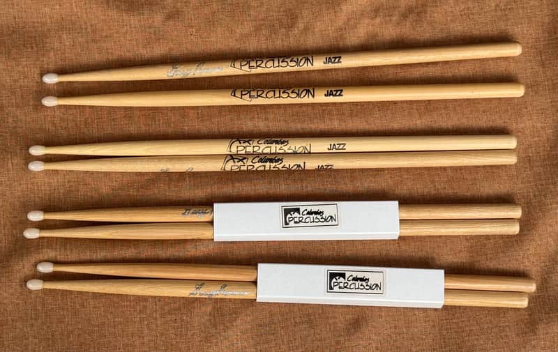 Columbus Percussion 4 Pairs Jazz Drum Sticks 2 Used 2 NOS image 1