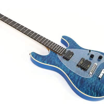 Ernie Ball Music Man Steve Morse SM-Y2D - Diablo Blue - Quilt - H00559 image 6