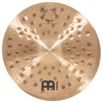 Meinl Pure Alloy Extra Hammered Hi Hat Cymbals 15" image 7