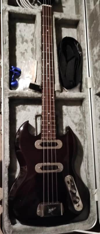 Beautiful 1971 Excellent Condition Gibson Custom SB-400 Bass Cherry Alder w/ Hard Shell Case & accessories image 1