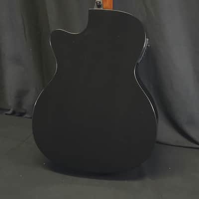 Lag Tramontane T118ABCE-BLK Acoustic Electric Guitar w/ Gig Bag image 4