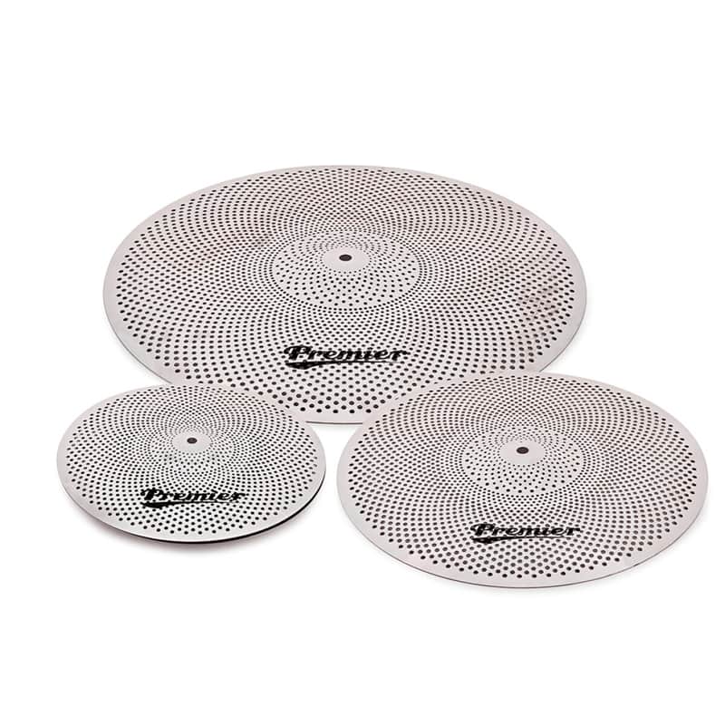 Premier Low Volume Cymbal Pack l Includes 14 Inch Hi Hats, 16 Inch Crash & 20 Inch Ride Cymbals  l Model PLVC-3PC image 1