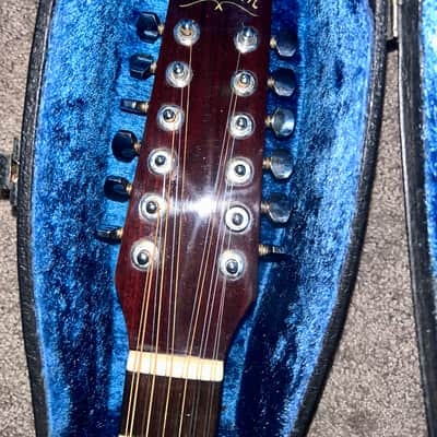 Washburn 12-String Dreadnought Acoustic Sunburst w/ Hard Case image 3