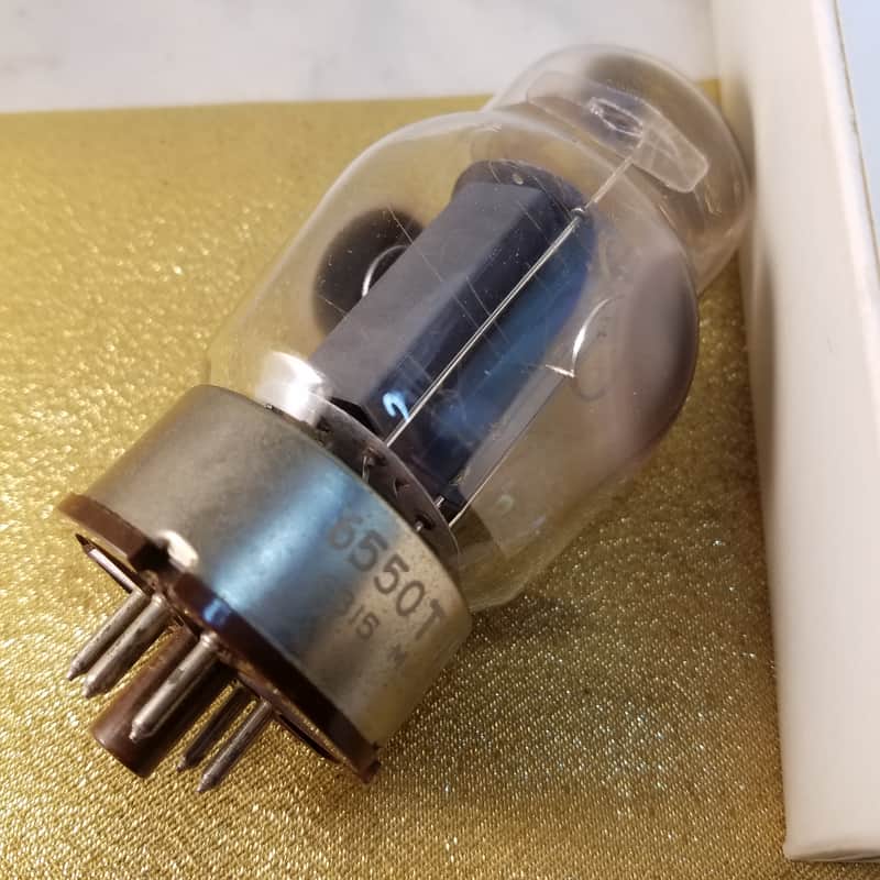 Tung-Sol 6550 Beam Power Pentode AT1000 TESTED Vacuum Tube RARE early smooth plate no-hole 3 getters premium 1963 image 1