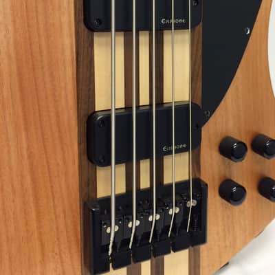 Epiphone Thunderbird Pro V 5-String Electric Bass Guitar - Natural Oil image 3